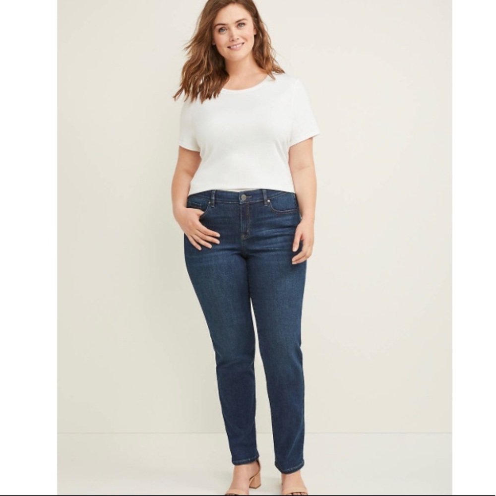 Lane Bryant essential stretch mid rise jeans sz24